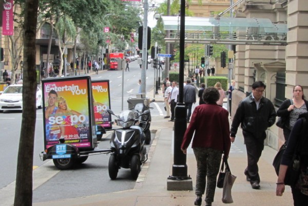 Sexpo use Scooter Advertising Gold Coast