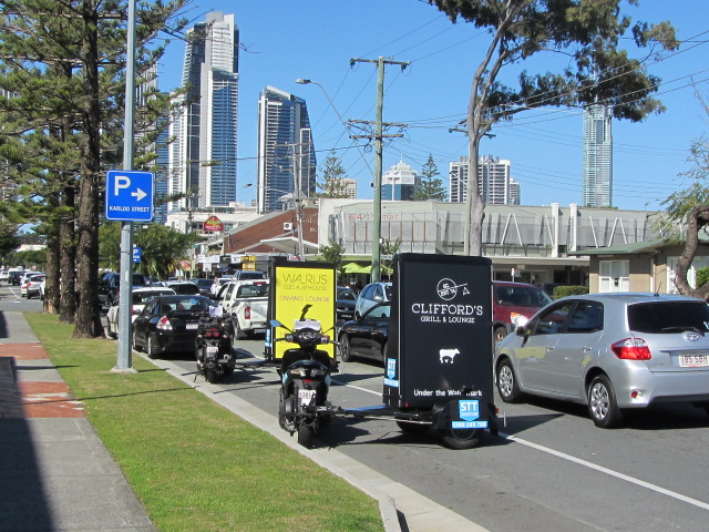 Watermark Hotel use Scooter Advertising Gold Coast